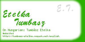 etelka tumbasz business card